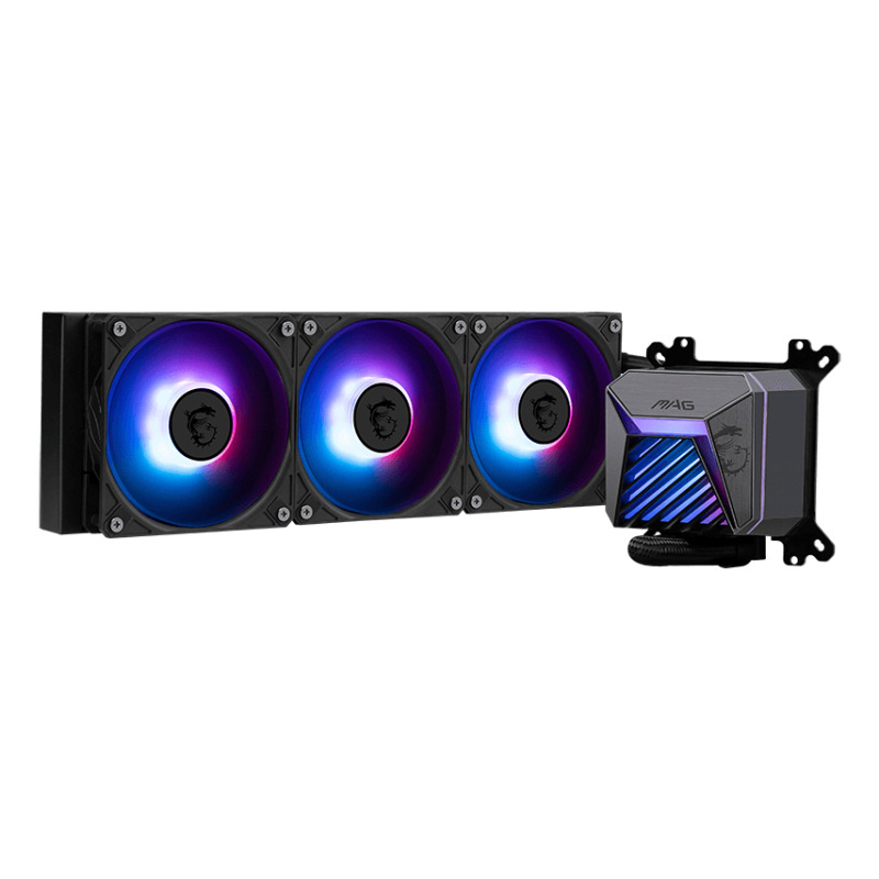 VENTILADOR P/CPU MSI (MAG CORELIQUID A15 360) ARGB,ENFRIAMIENTO LIQUIDO, 3 FAN, 360MM, NEGRO image 6
